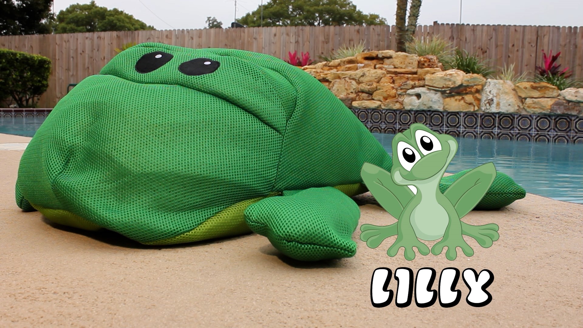 Lilly Seaside Rider Stuffed Floating Frog